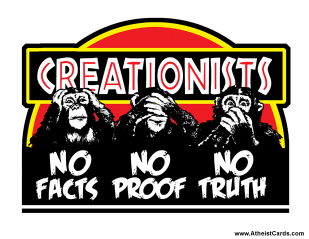 Creationists - Hear No, See No, Speak No